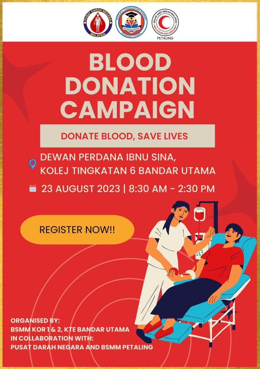 Blood Donation Campaign Malaysian Red Crescent Society Community