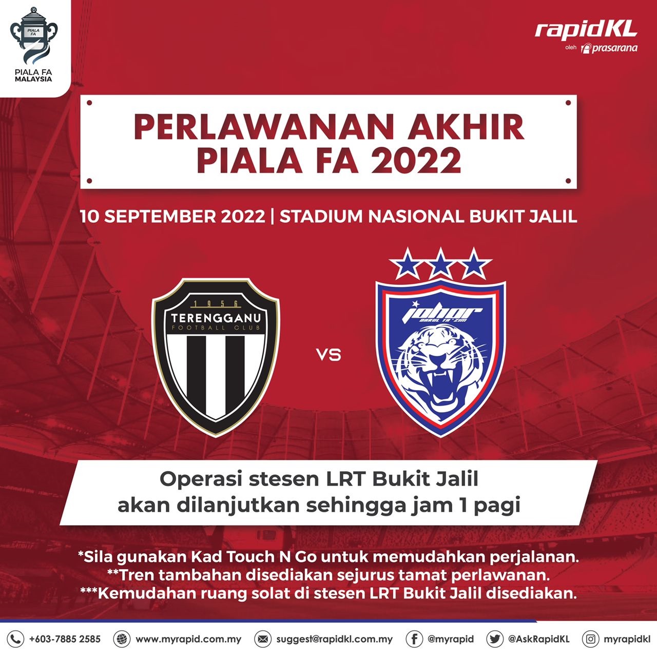 Perlawanan Akhir Piala FA 2022 JDT vs TFC - Malaysian Red Crescent ...